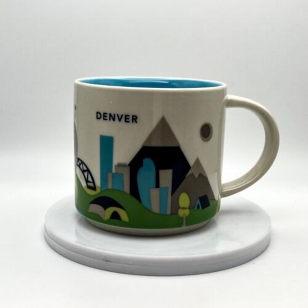 Starbucks 2014 Denver You Are Here' Coffee Mug Cup 14 Oz